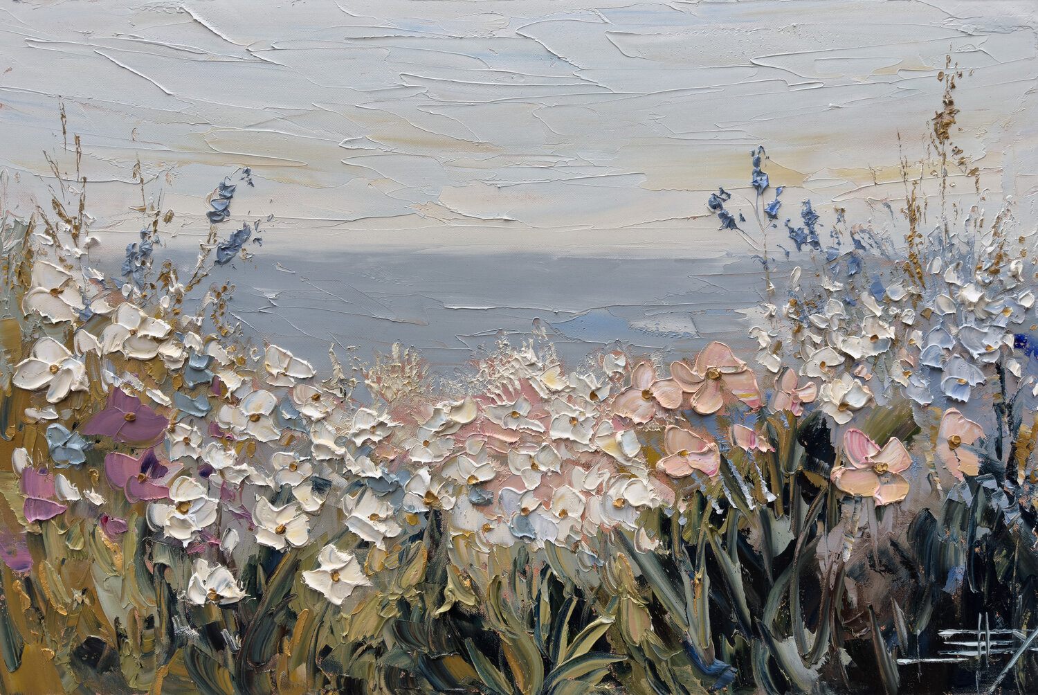 Wildflower Waters Lisa Elley Originalgemälde zu verkaufen