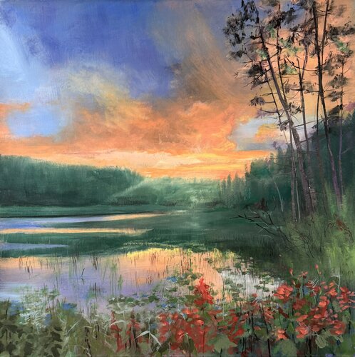 The Last Light by Evgenija Koch, Painting for Sale on Select