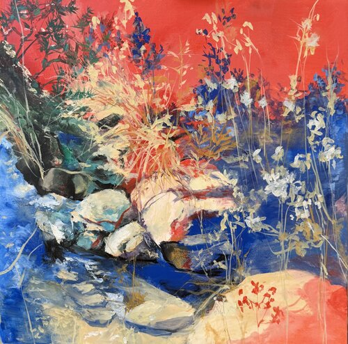 Red over Blue von Evgenija Koch, Malerei kaufen auf Select