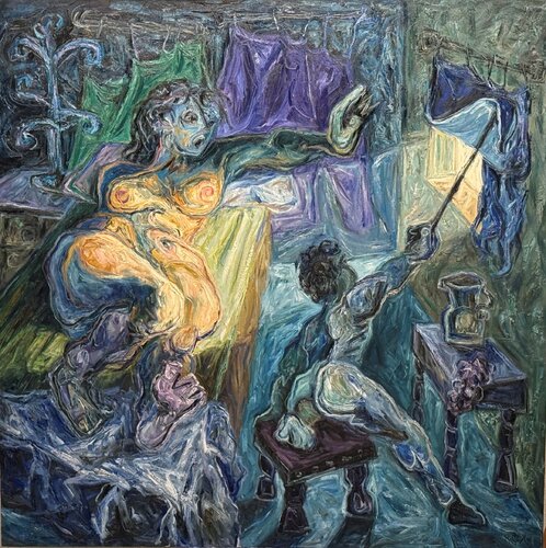 108-Amanecer by Carlos Montoya, Painting for Sale on Select