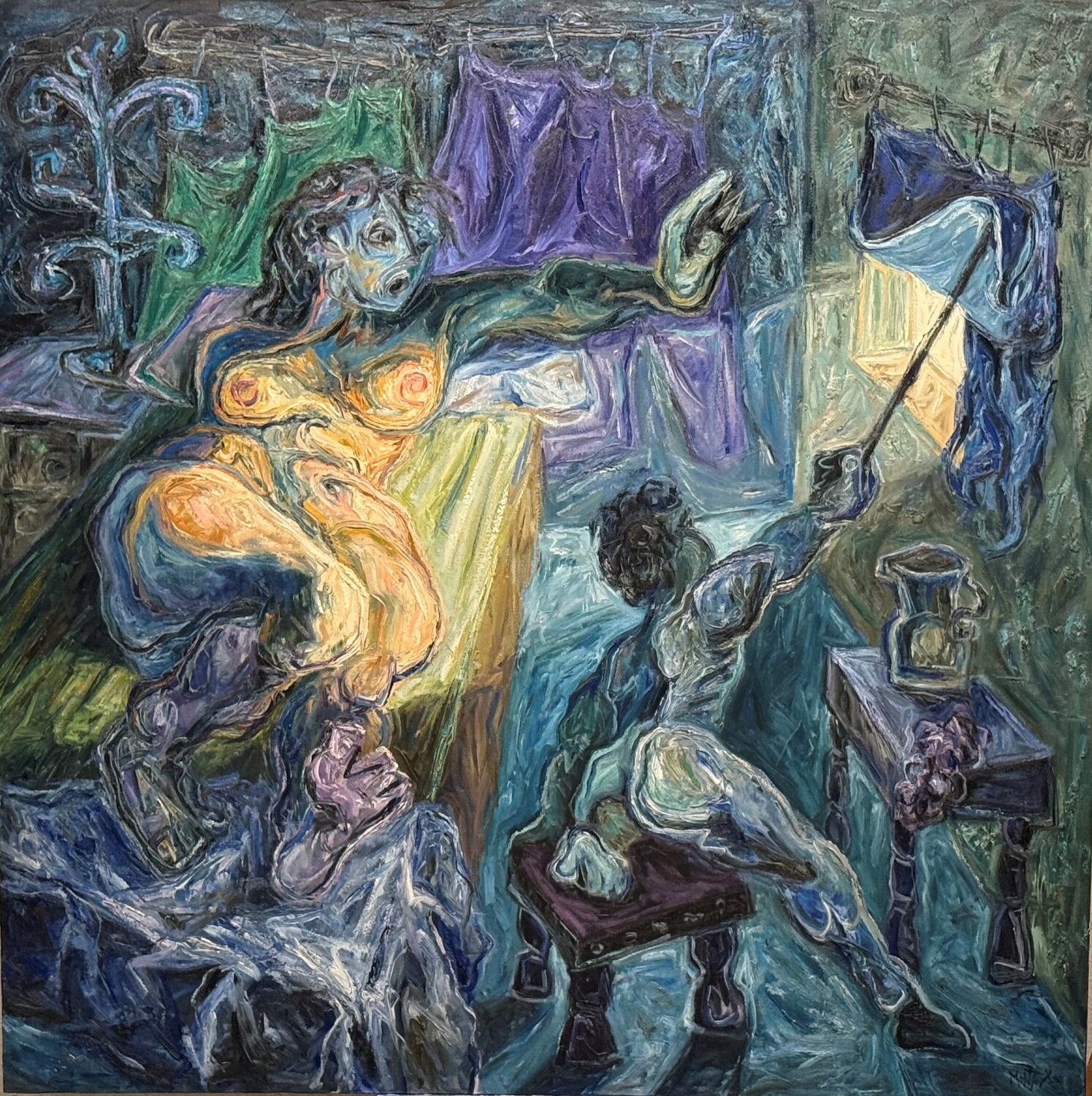 108-Amanecer Carlos Montoya Original painting for sale