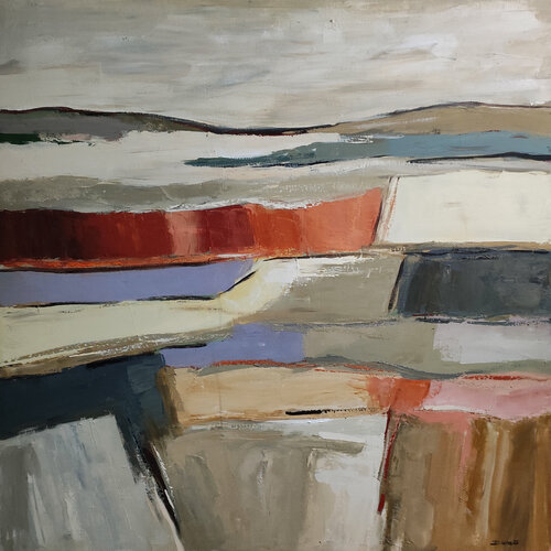 Strates en suspens by Sophie Dumont, Painting for Sale on Select