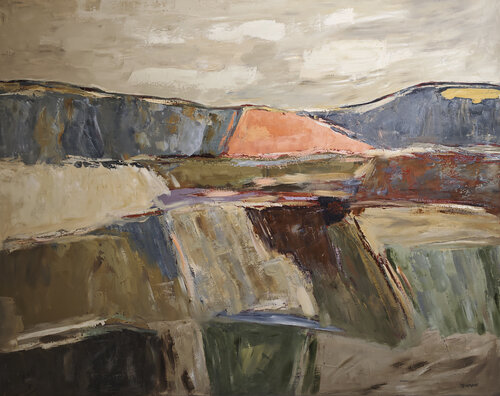 Eroded horizon by Sophie Dumont, Painting for Sale on Select