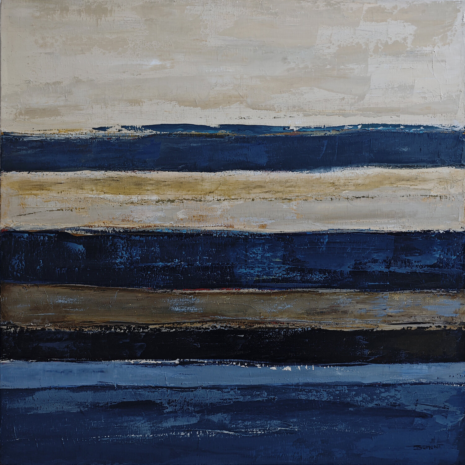 Horizons latents Sophie Dumont Original painting for sale