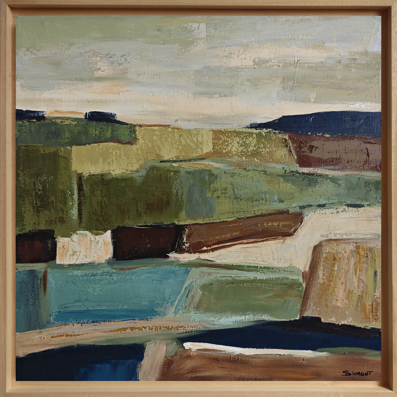 Au dela des champs Sophie Dumont Original painting for sale