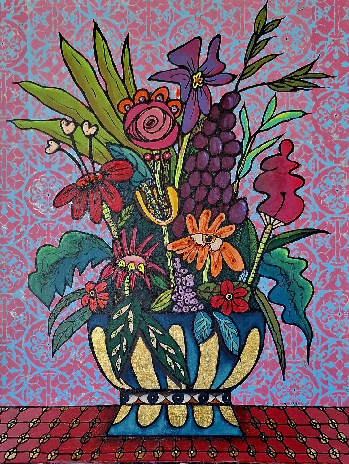 Eyes everywhere Suzanne Domenech Original painting for sale