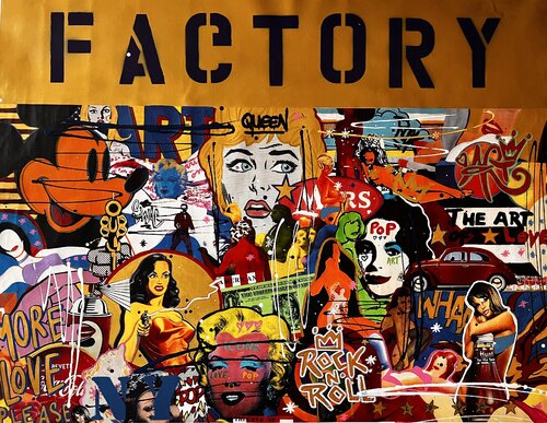 POP FACTORY by jo y posso, Painting for Sale on Select