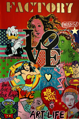 POP PARADISE by jo y posso, Painting for Sale on Select