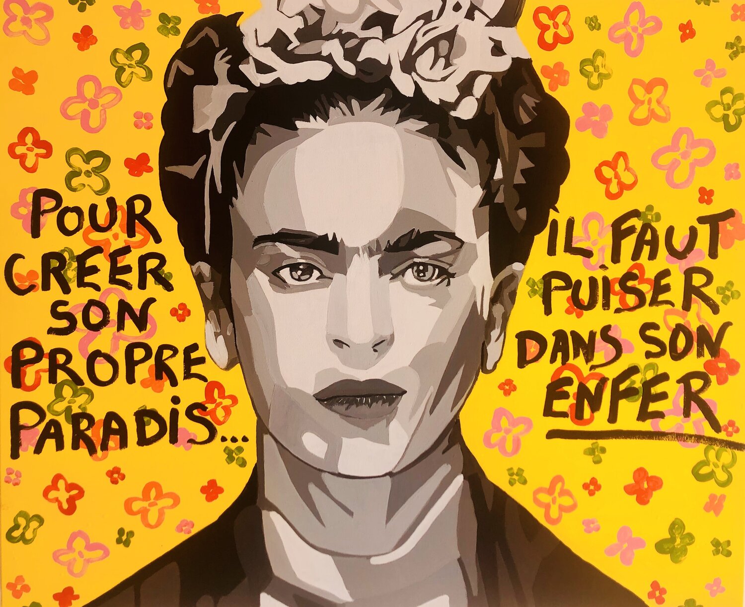 FRIDA KHALO jo y posso Original painting for sale