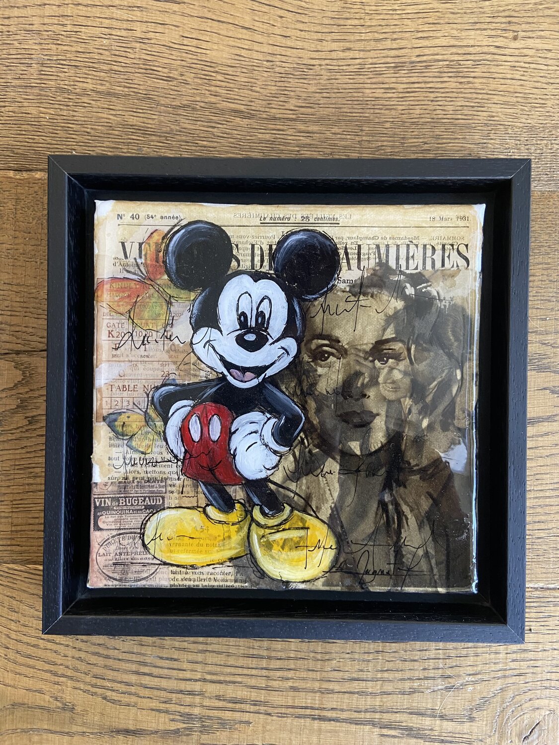 Happy Mickey Fabienne Dagnet Original painting for sale