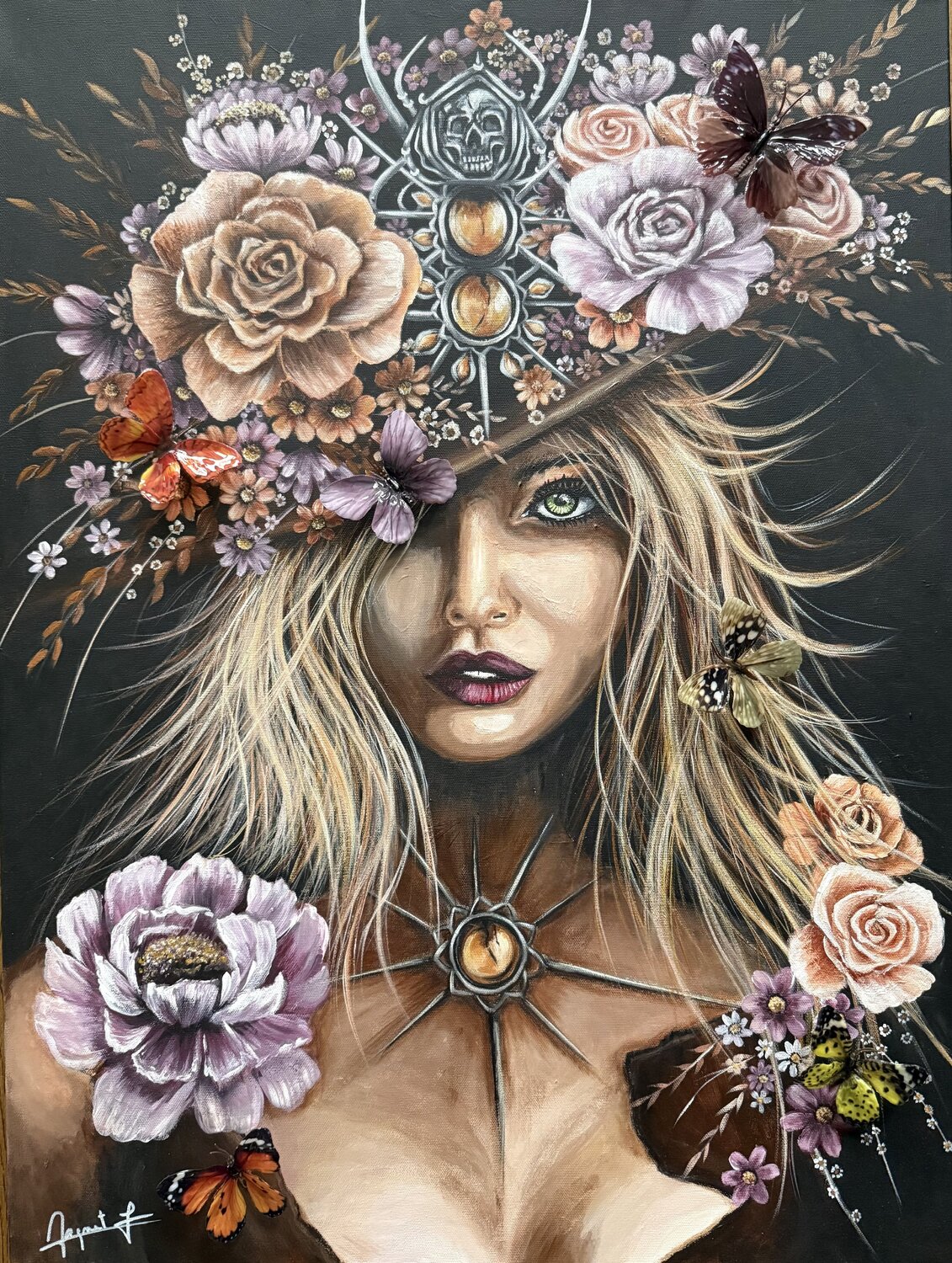 Le silence des ailes Fabienne Dagnet Original painting for sale