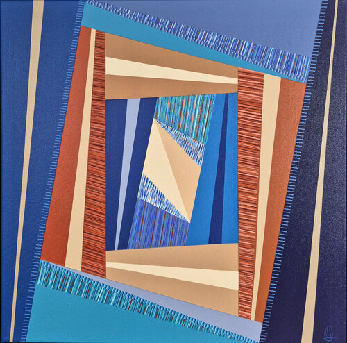 Blue scape by Diana Large, Painting for Sale on Select