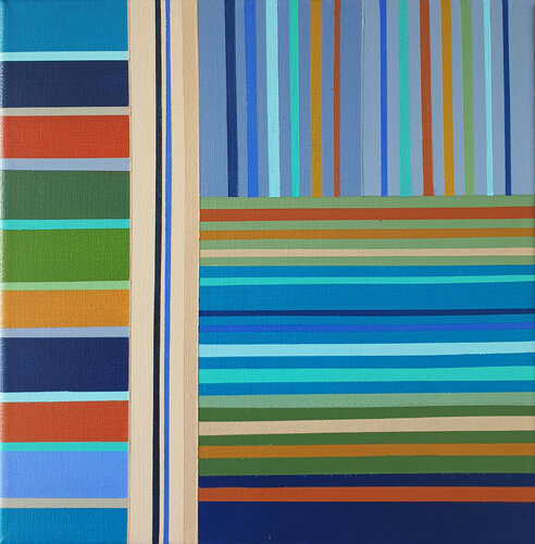 Blue fields by Diana Large, Painting for Sale on Select