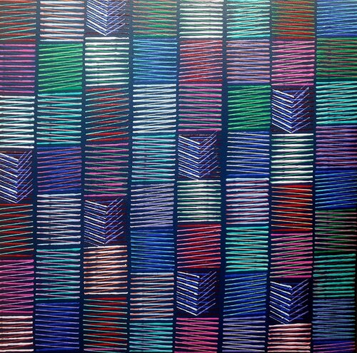 Lines in the city by Diana Large, Painting for Sale on Select