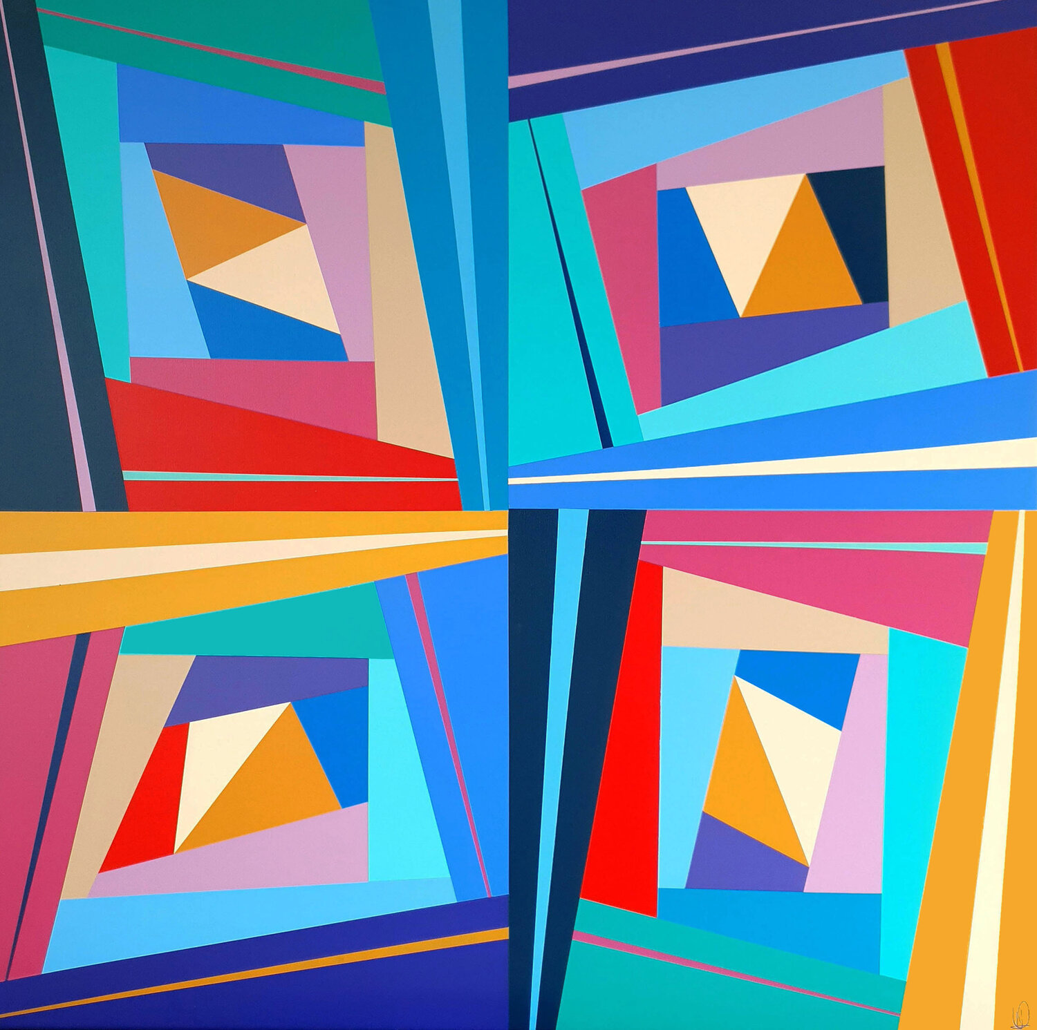 Fun game Diana Large Original painting for sale