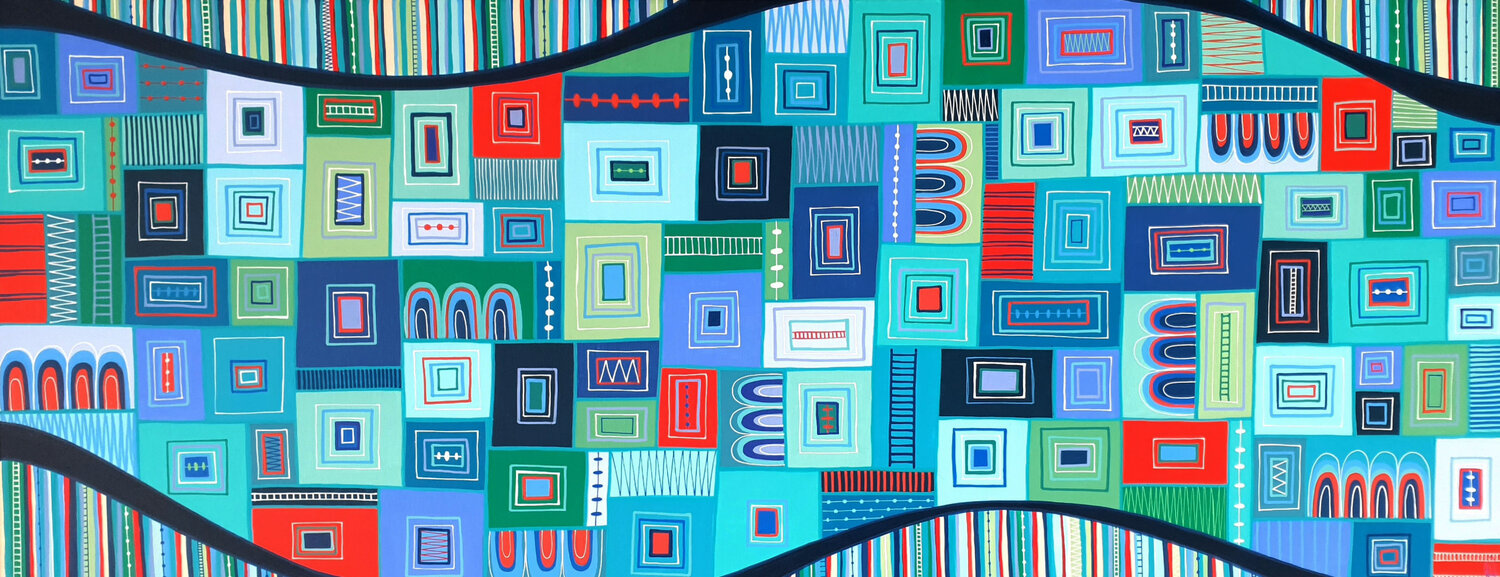 Day in the park Diana Large Original painting for sale