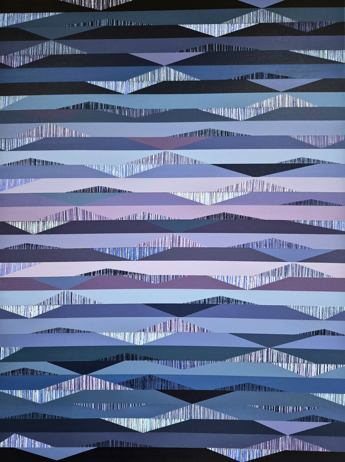Blue Frequencies Diana Large Original painting for sale