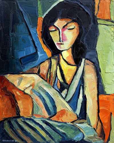 Held Within by Christos Baloukos, Painting for Sale on Select