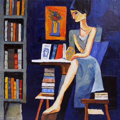 Between Pages by Christos Baloukos, Painting for Sale on Select