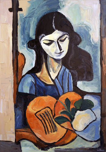 After the Last Note by Christos Baloukos, Painting for Sale on Select