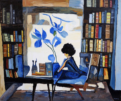 Where Thoughts Bloom II by Christos Baloukos, Painting for Sale on Select
