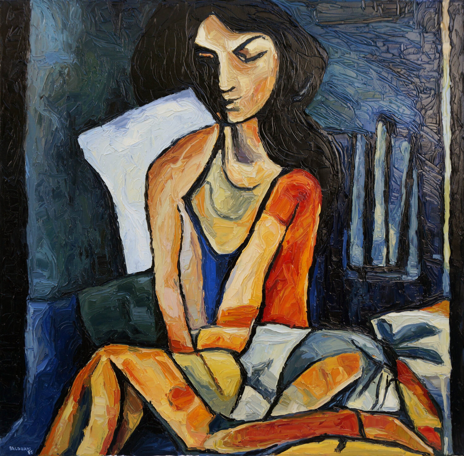 Inward Light Christos Baloukos Original painting for sale