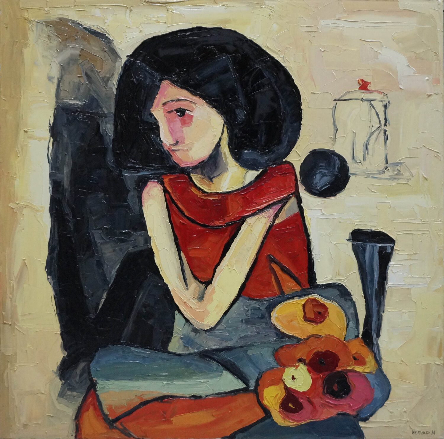 Held Within Christos Baloukos Original painting for sale