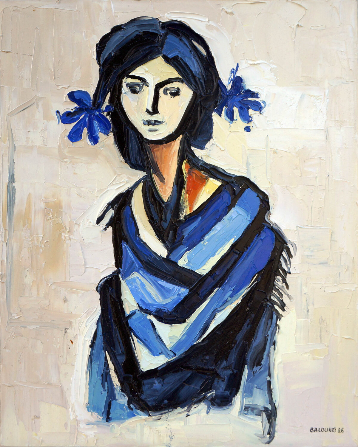 Before the Word Christos Baloukos Original painting for sale