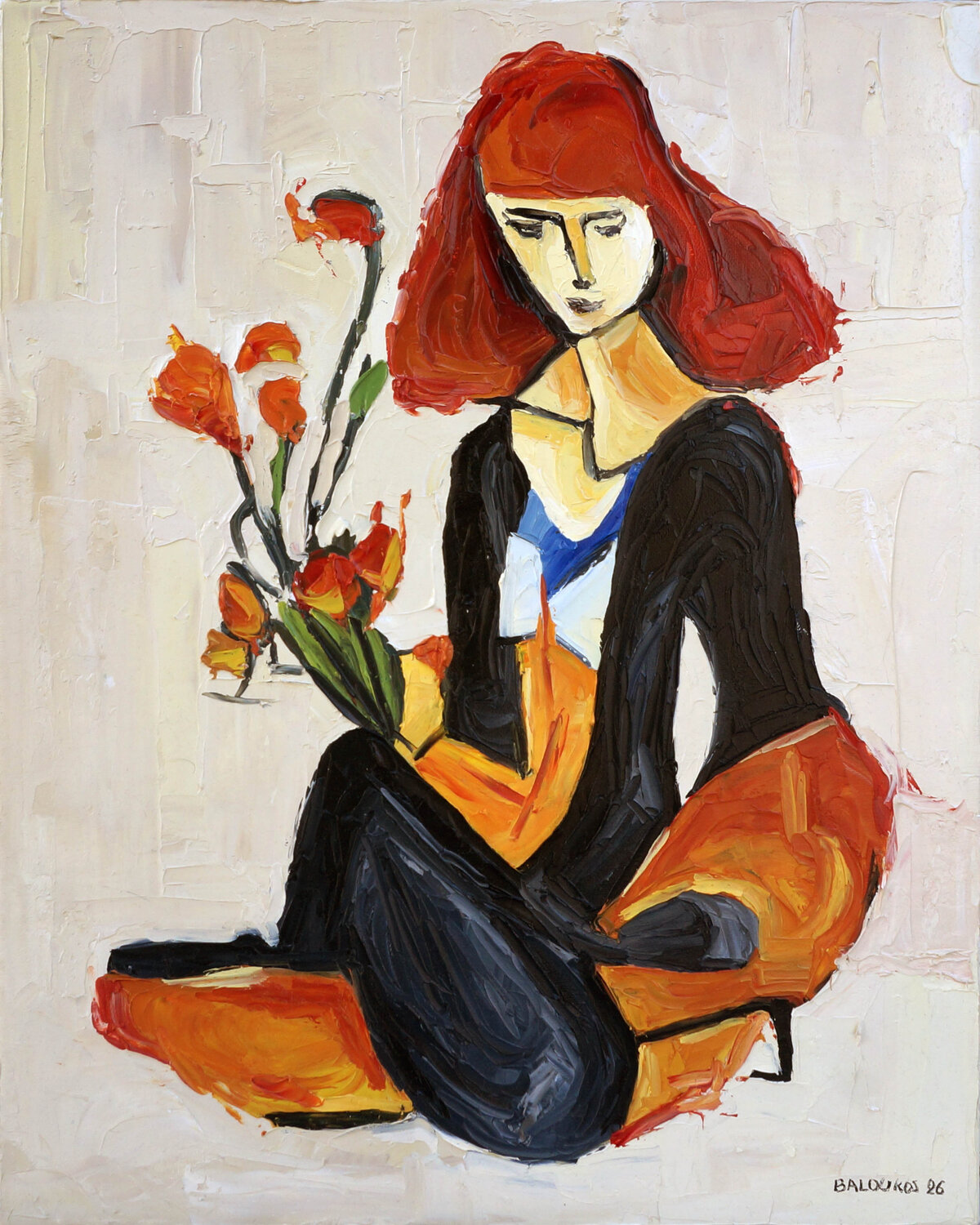 A Small Offering Christos Baloukos Original painting for sale