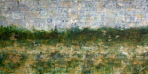 Missing Land 02 | Countryside in Summer by Elise Eekhout, Painting for Sale on Select
