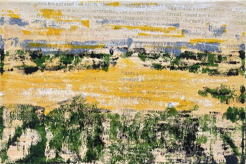 Traces of Thought 03 | Yellow Abstract by Elise Eekhout, Painting for Sale on Select