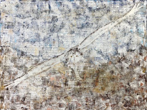 Snow Owl 03 | Doggerland by Elise Eekhout, Painting for Sale on Select