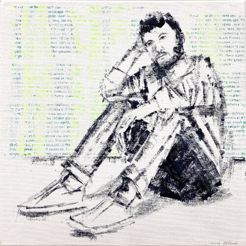 Thinker - Thijmen by Elise Eekhout, Painting for Sale on Select