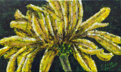 Slumber 07 | Yellow Chrysanthemum Flower by Elise Eekhout, Painting for Sale on Select