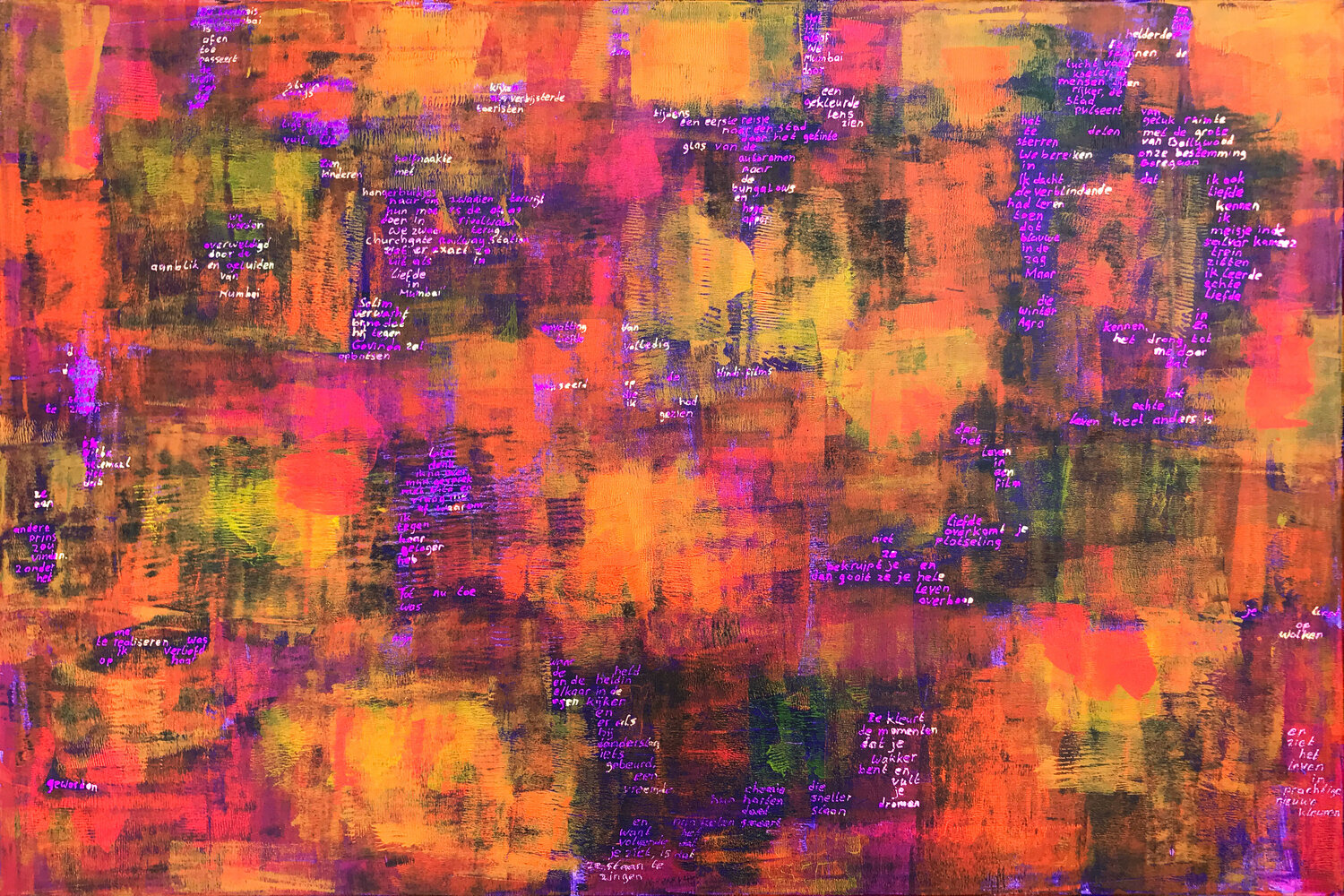 Love in Mumbai Elise Eekhout Original painting for sale