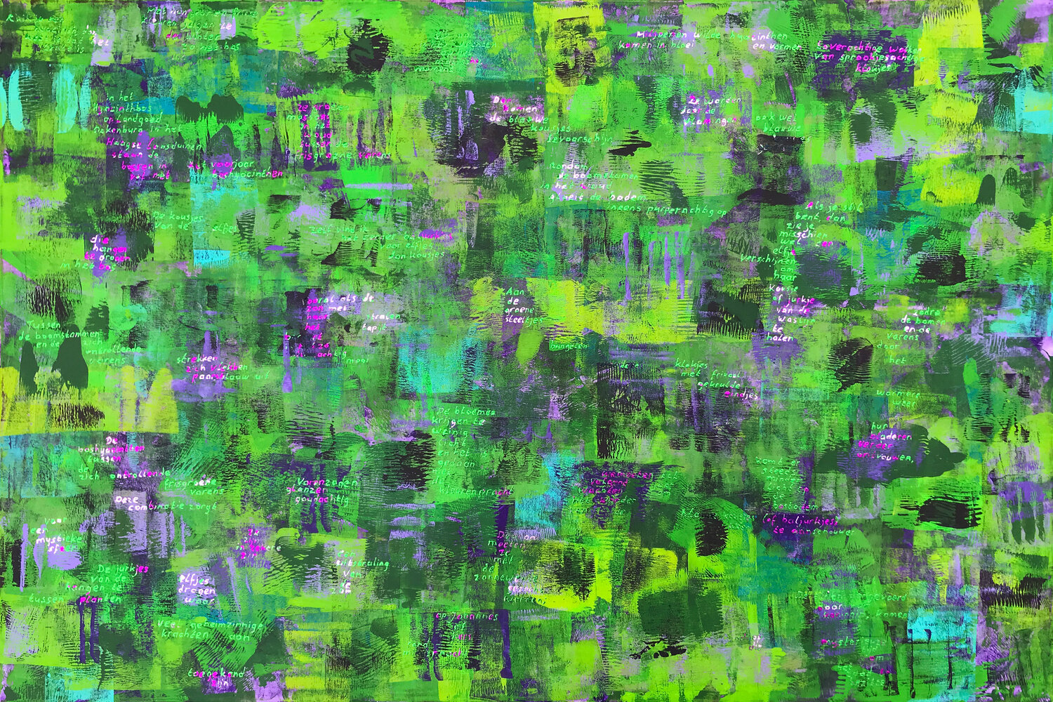 Forest of Bluebells Elise Eekhout Original painting for sale