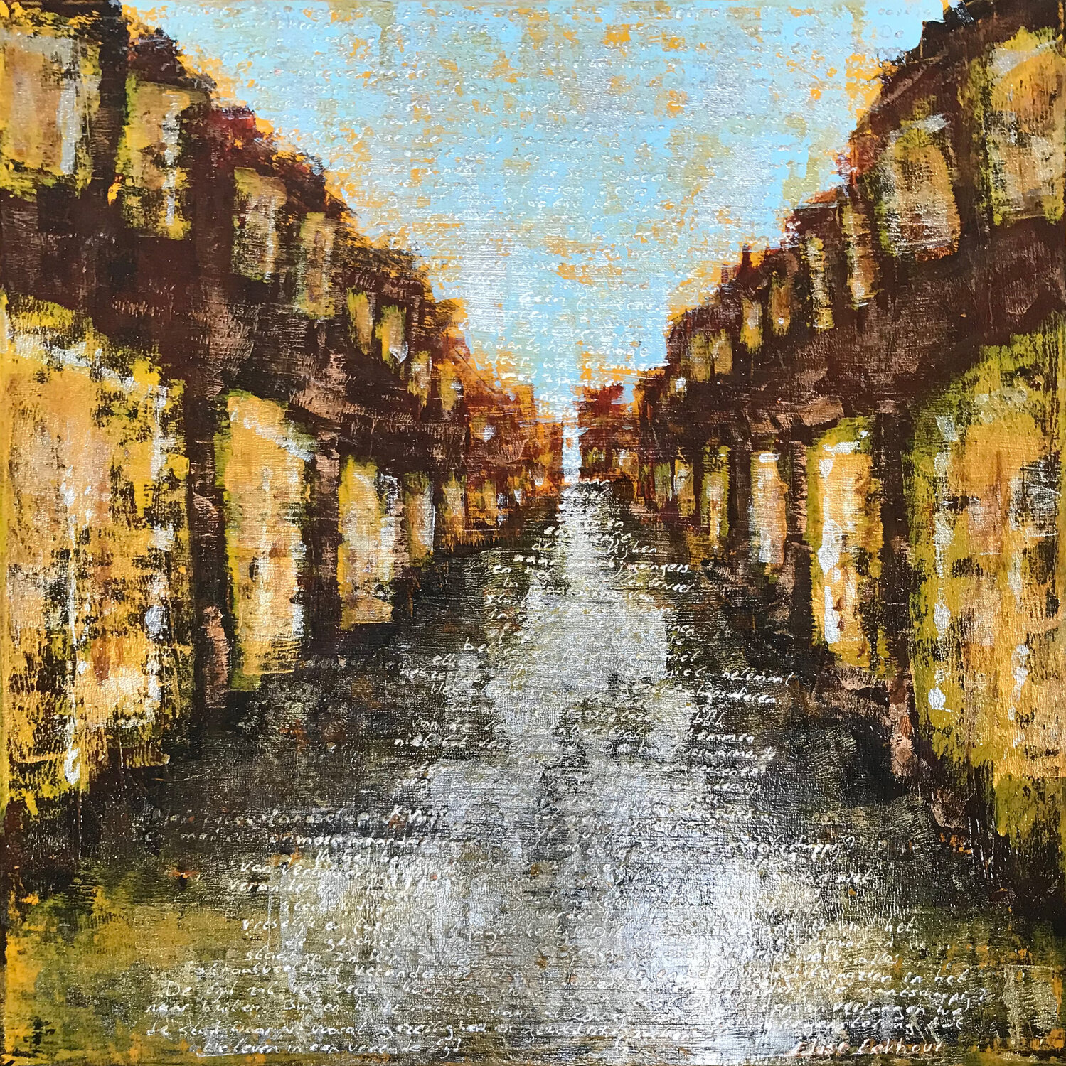 Desolated | city street Elise Eekhout Original painting for sale