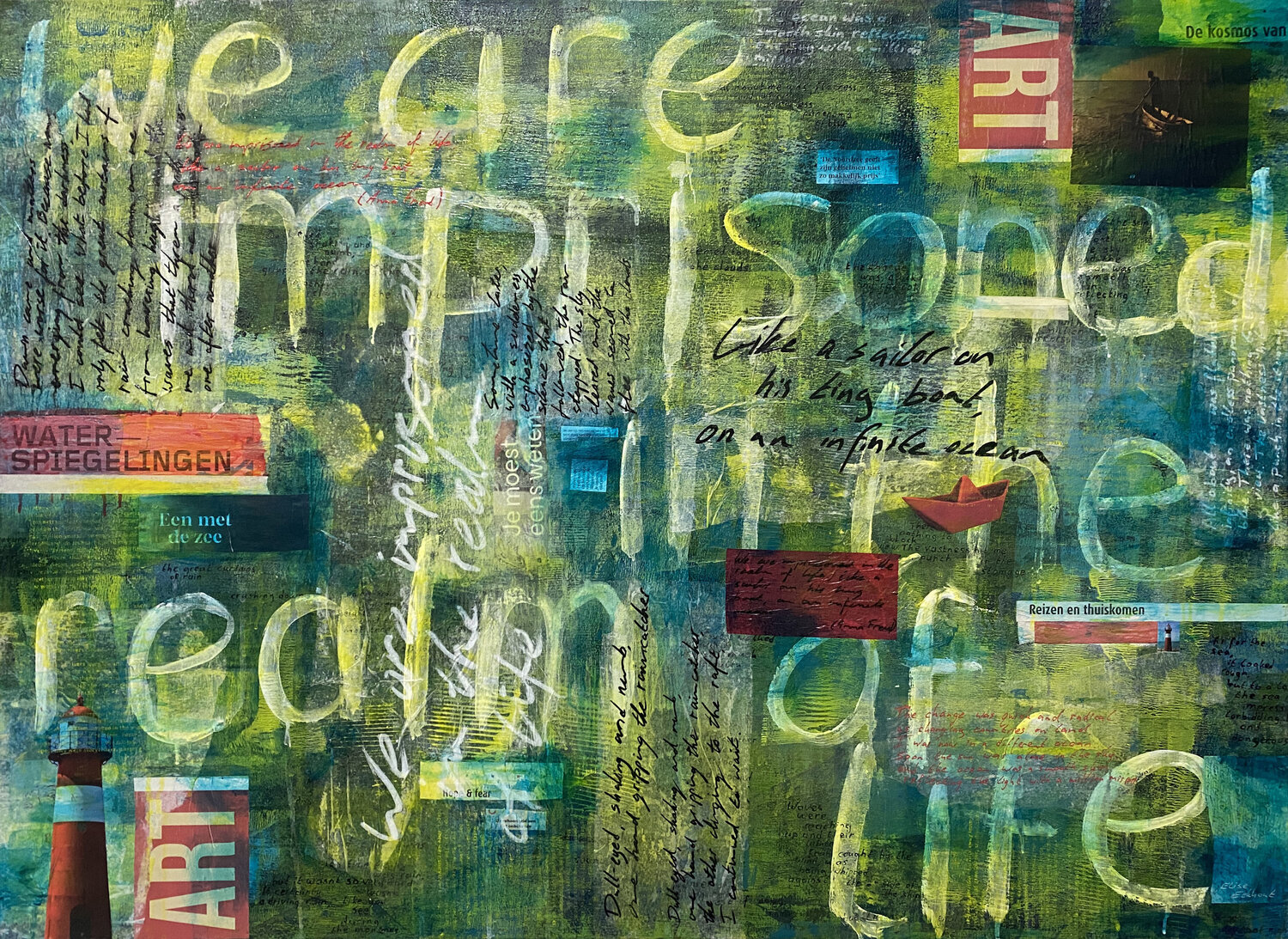 Adrift on the Infinite Elise Eekhout Original painting for sale