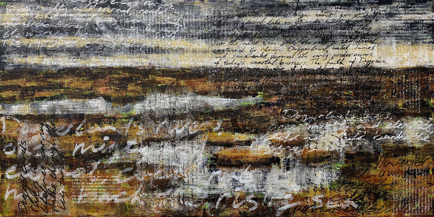 Drowned Land 05 | Doggerland's drowned waste lands Elise Eekhout Original painting for sale