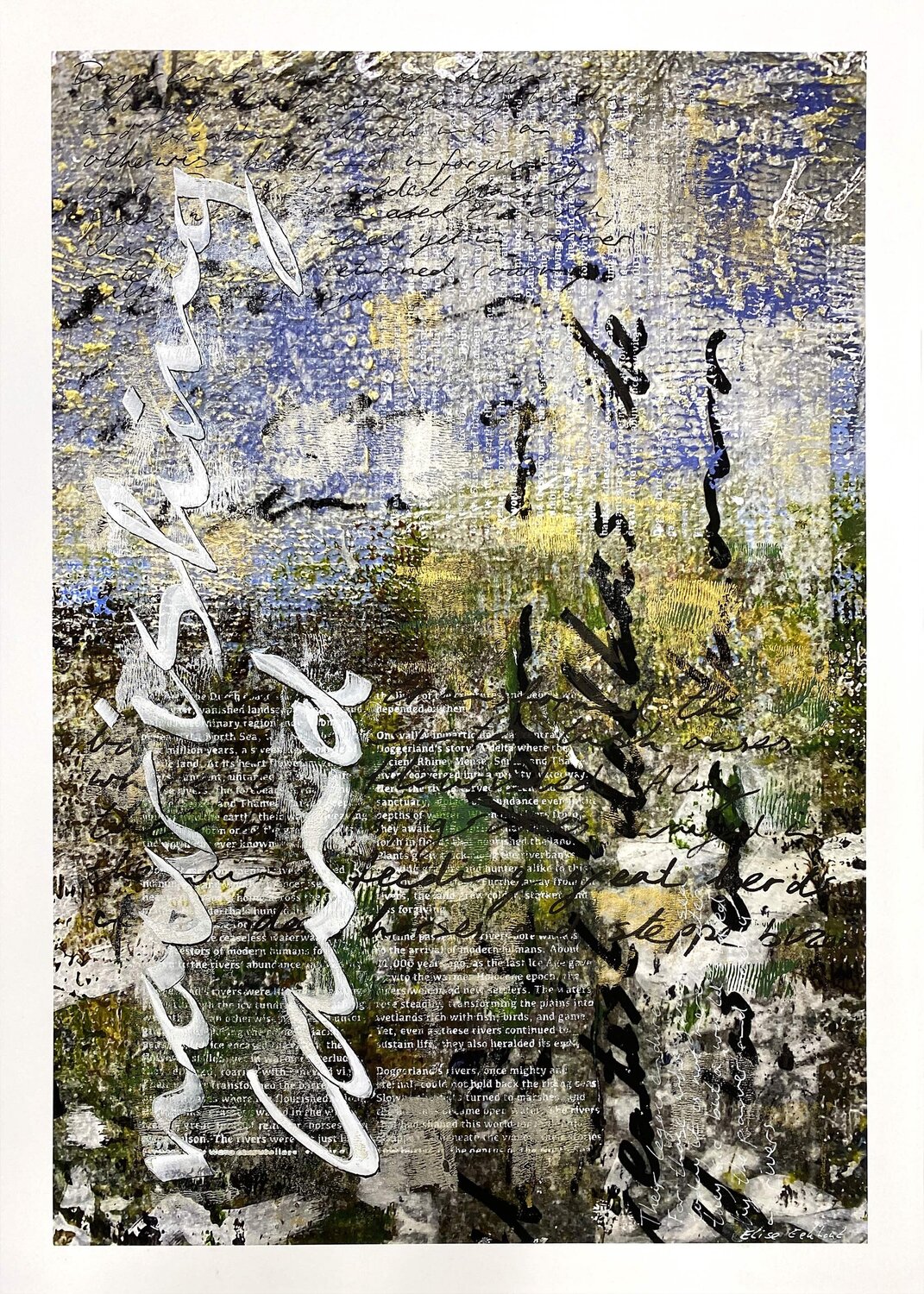 Doggerland's Drowned Rivers | Nourishing Land Elise Eekhout Original painting for sale