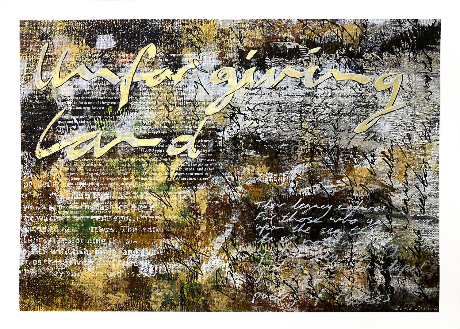 Doggerland's Drowned Waste Lands | Unforgiving Land Elise Eekhout Original painting for sale