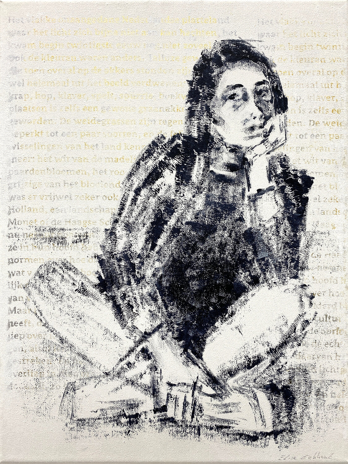 Thinker - Theresa Elise Eekhout Original painting for sale