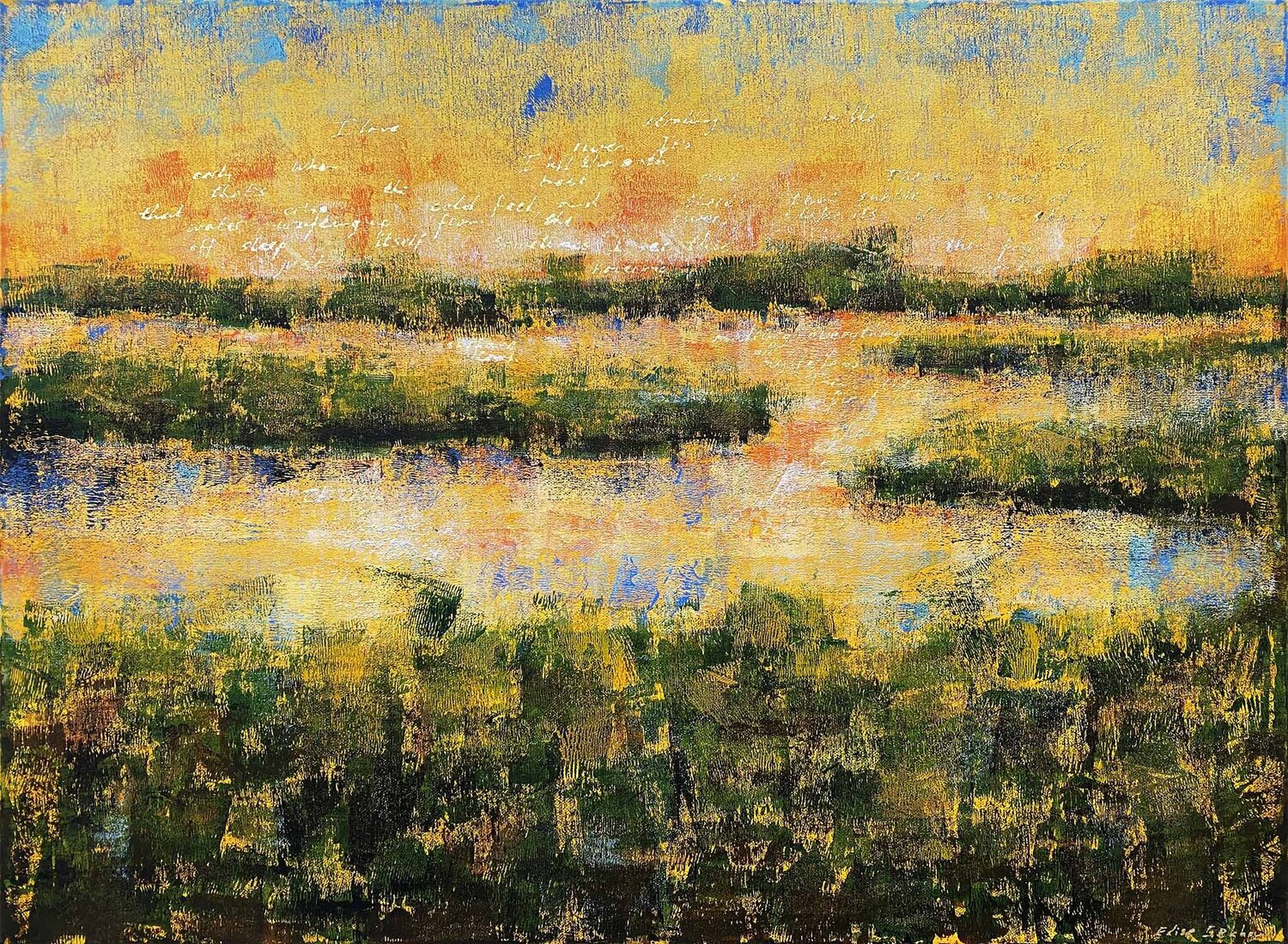 Along the River 02 Elise Eekhout Originalgemälde zu verkaufen