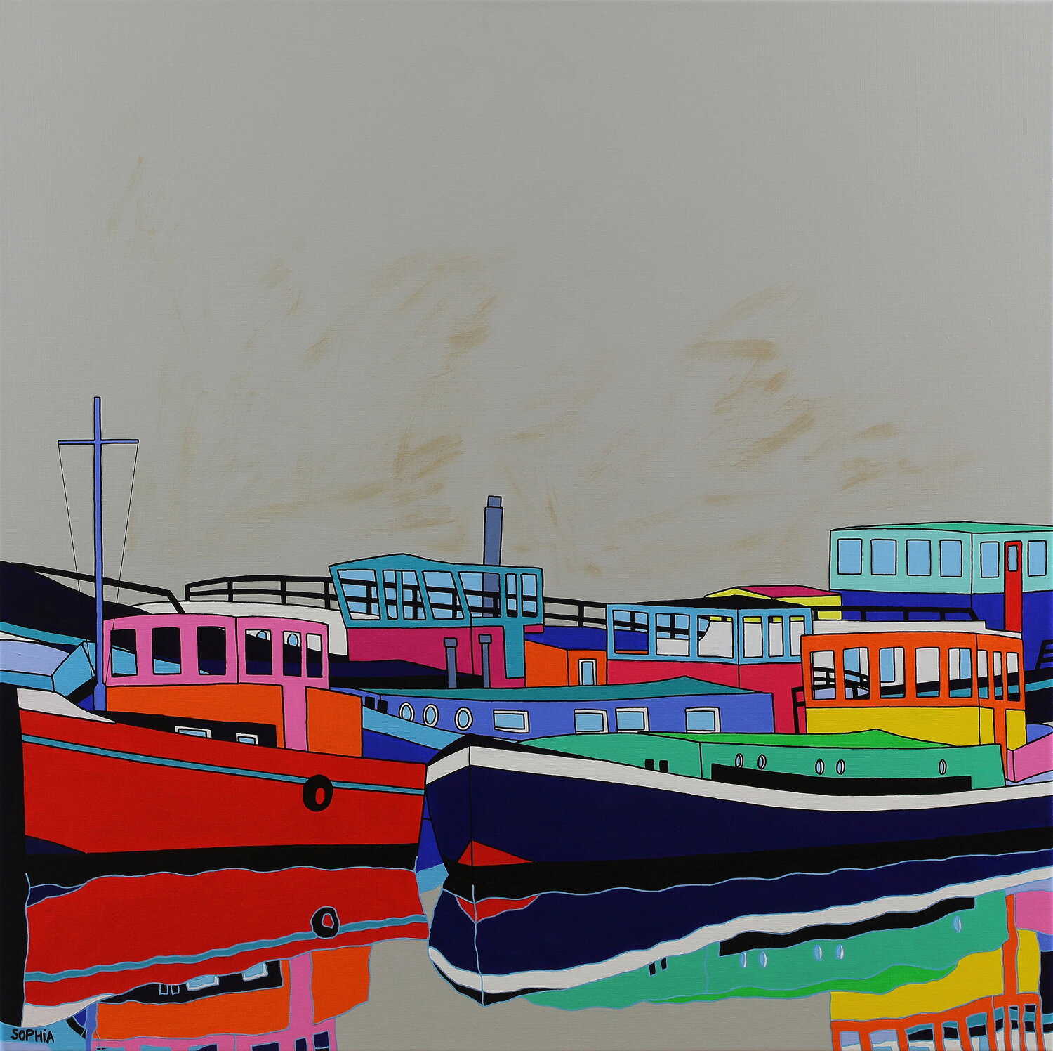 "Haven"/ Harbour Sophia Heeres Original painting for sale