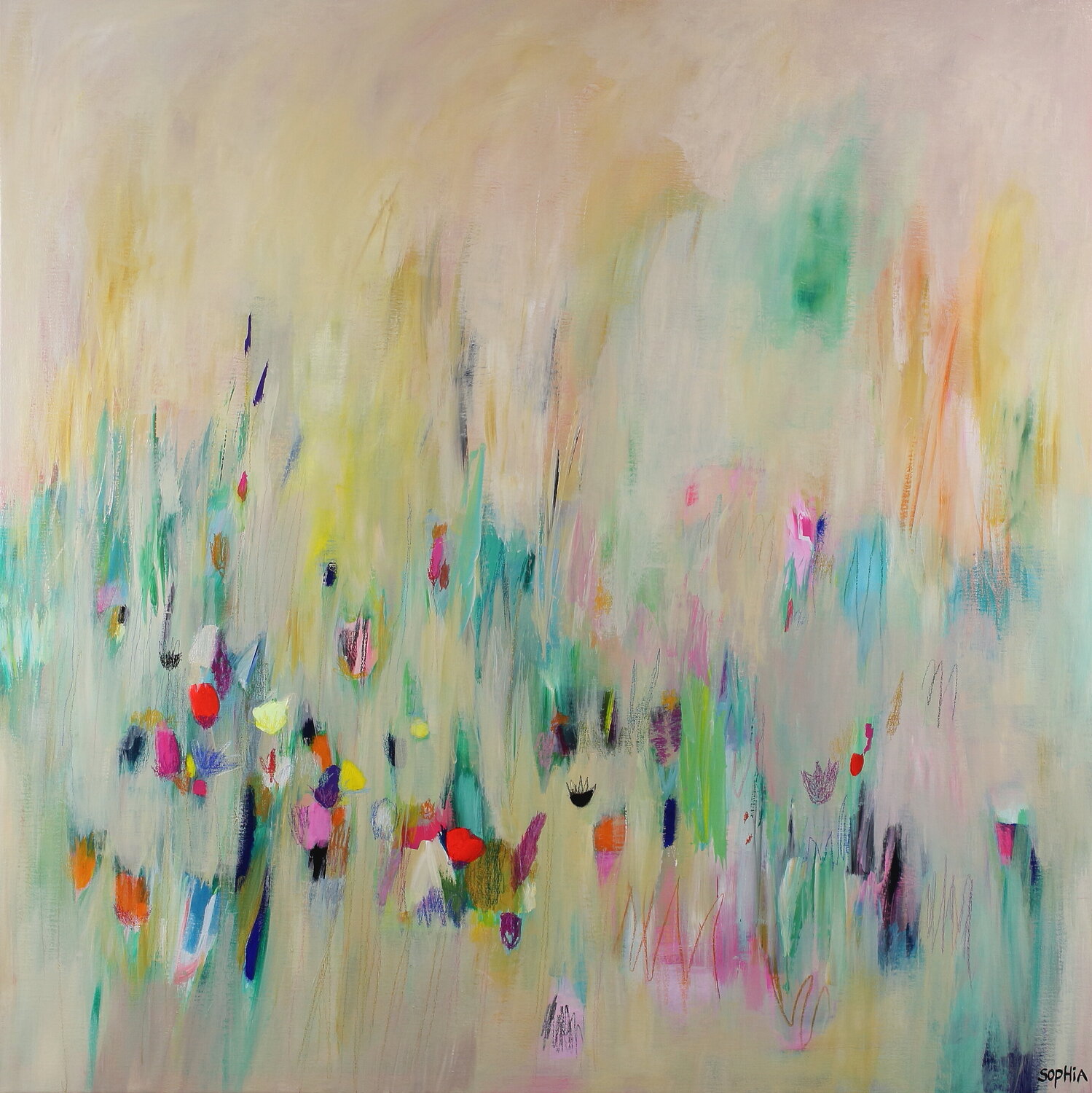 Zomerzon (Summer Sun) Sophia Heeres Original painting for sale