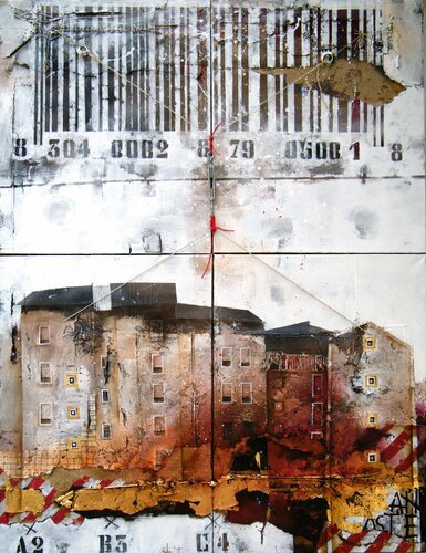 "Bar code" by Fulvio Dot, Painting for Sale on Select