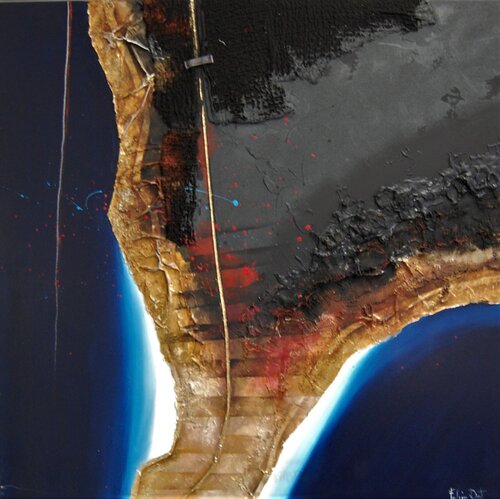 "Landscape from Google earth - penisola" by Fulvio Dot, Painting for Sale on Select