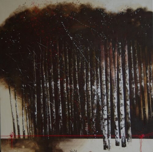 il filo rosso n.8 by Fulvio Dot, Painting for Sale on Select