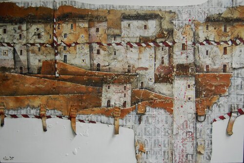 Paesaggio destrutturato by Fulvio Dot, Painting for Sale on Select