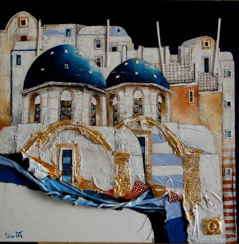 isole cicladi by Fulvio Dot, Painting for Sale on Select